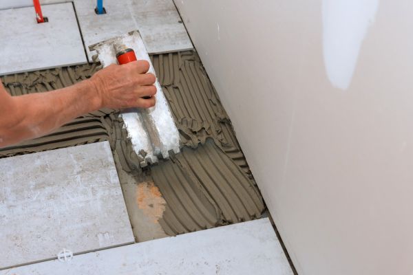 Bathroom Floor Renovation in Lansdale
