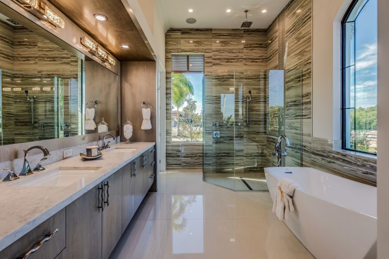 Luxury bathroom with premium finishes